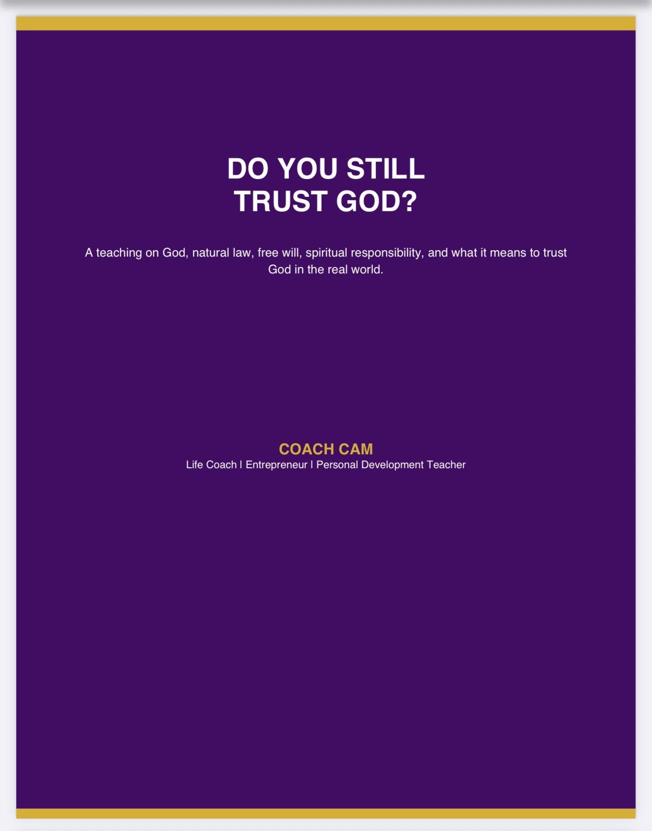 Do You Still Trust God? — book cover